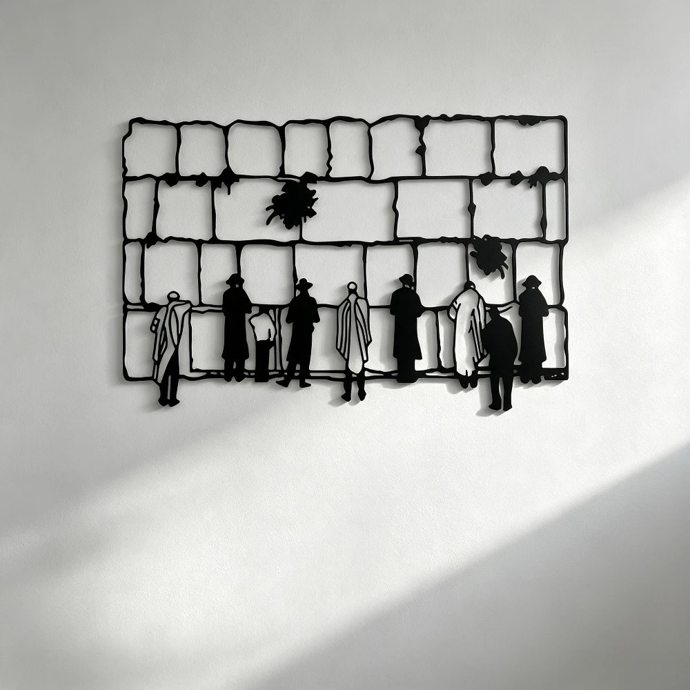 Home Decoration - CIFBUY Eisen-Wandkunst Metall-Wanddekoration Rostfreie Silhouetten-Skulptur des