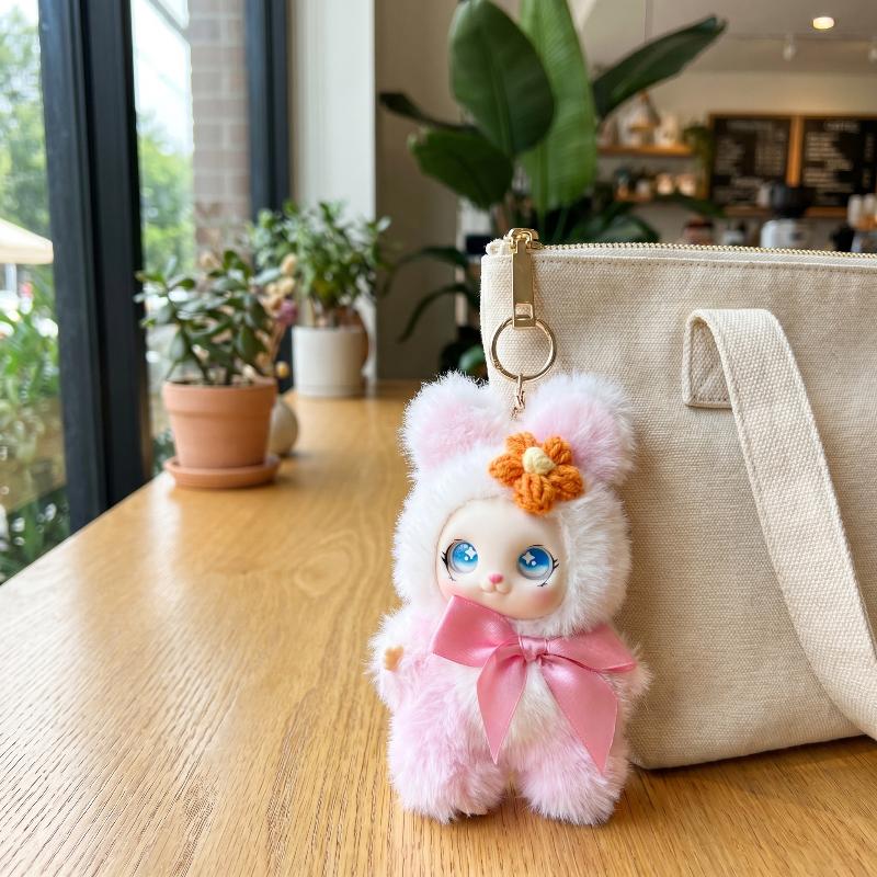 Home Decor Games - Niedlicher Tier-Plüsch-Schlüsselanhänger 15cm Kawaii Vinyl-Puppe Anhänger