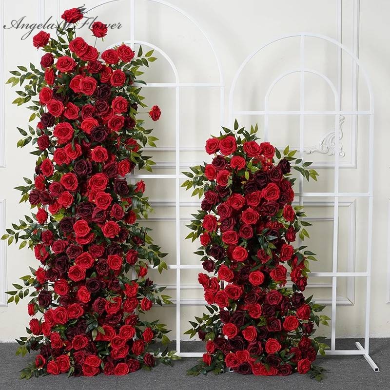 Home Decor Event - Angela A7764 Künstliche Rote Burgunder-Rose mit