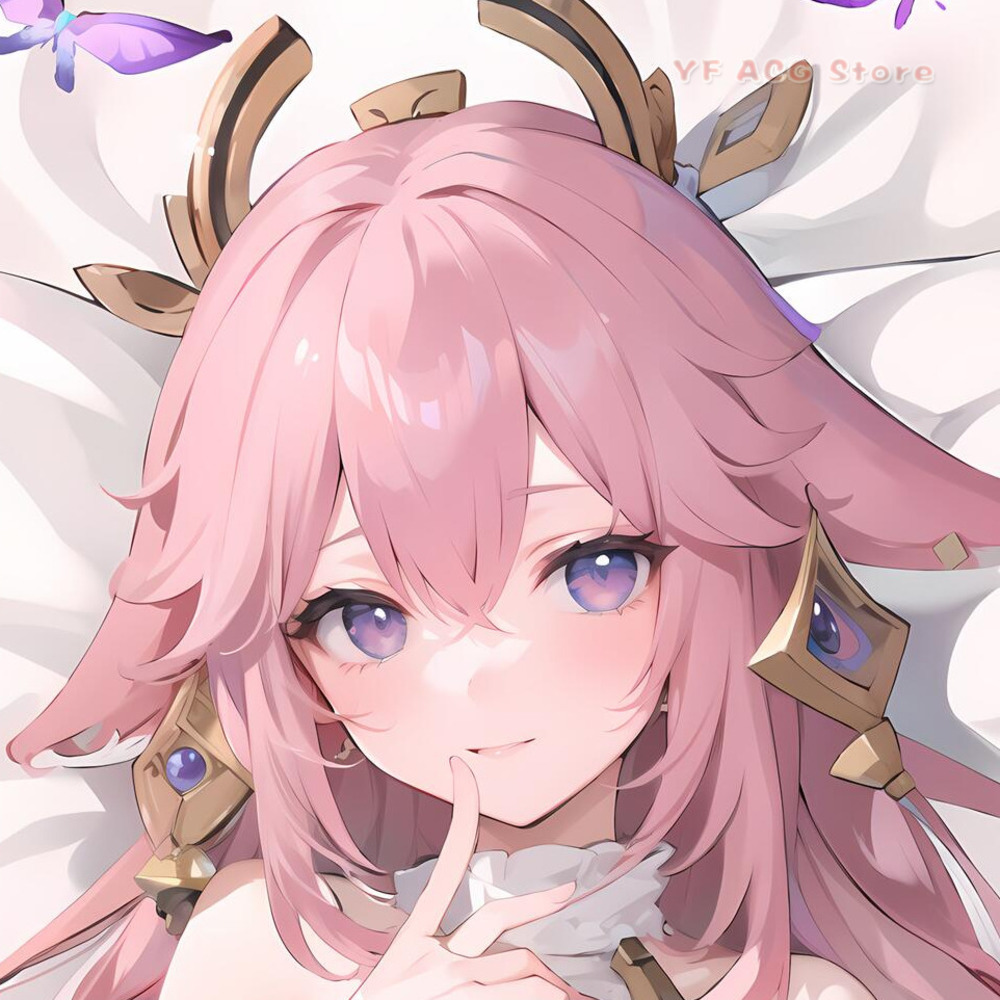 Home Decor Games - Genshin Impact Yae Miko Dakimakura-Bezug, doppelseitiger
