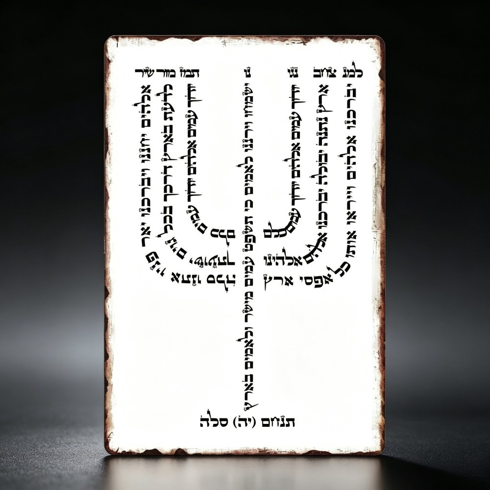 Home Decoration - CIFBUY Vintage Hebräisches YHVH Aluminium-Wandschild, Wasserdicht,