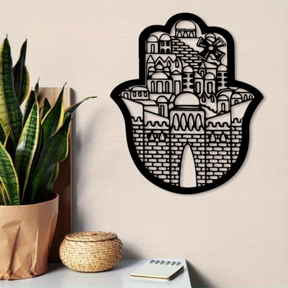 Home Decoration - CIFBUY Eisen-Wandkunst Islamische Architektur Jerusalem Heilige