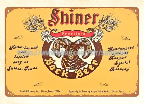 Home Decor Online Shop - Shiner Beer Brauerei Männerhöhle Esszimmer Metallblechschild