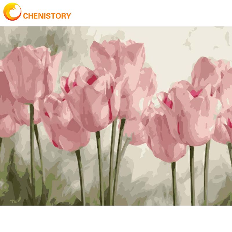 Home Decor Tulip - CHENISTORY Diy 40x50cm Gemälde Durch Anzahl