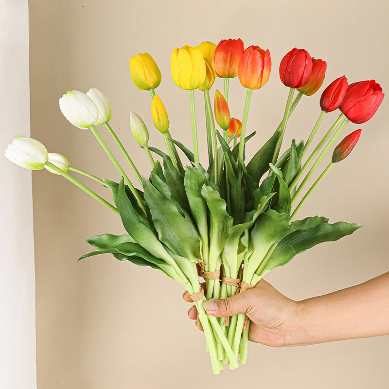 5-köpfige künstliche Tulpen, H – Home Decor Tulip Bewertung und Preis