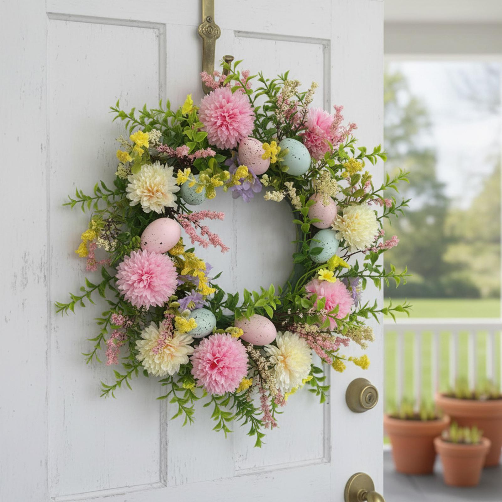 Frühlings-Türkranz 15,75 Zoll  – Home Decor Daisy Bewertung und Preis
