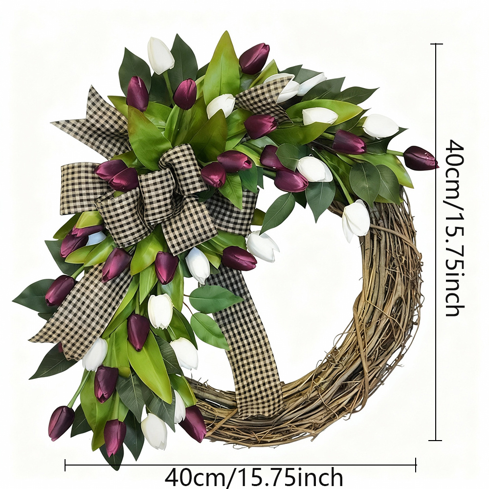 Frühlings-Tulpenkranz, Türhäng – Home Decor Tulip Bewertung und Preis