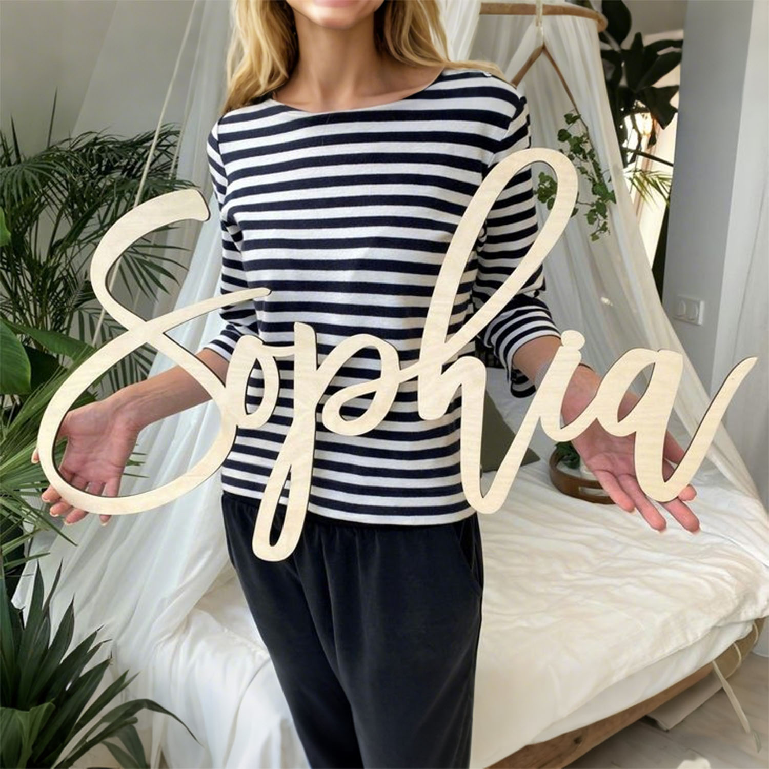 1 Stück personalisierte Holz-N – Home Decor For Wedding Bewertung und Preis