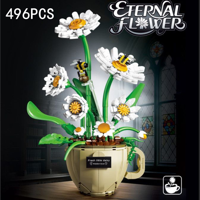 MOC Kaffeetasse Blumen-Baustei – Home Decor Daisy Bewertung und Preis