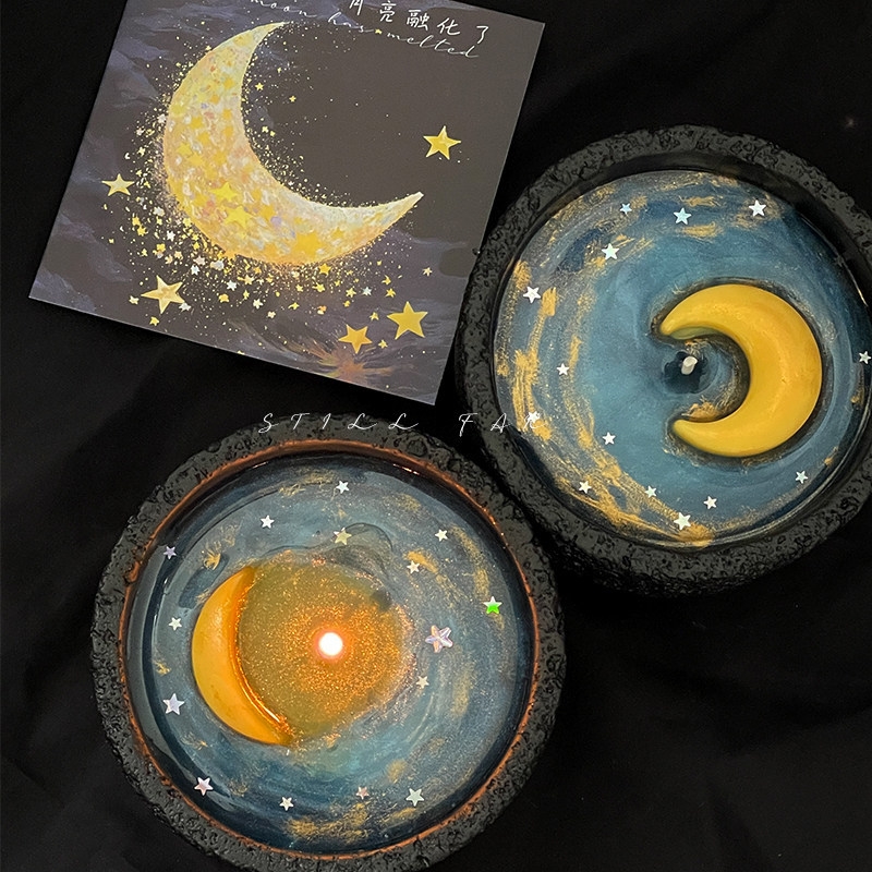 Duftkerze „Schmelzender Mond“  – Home Decor Aesthetic Bewertung und Preis