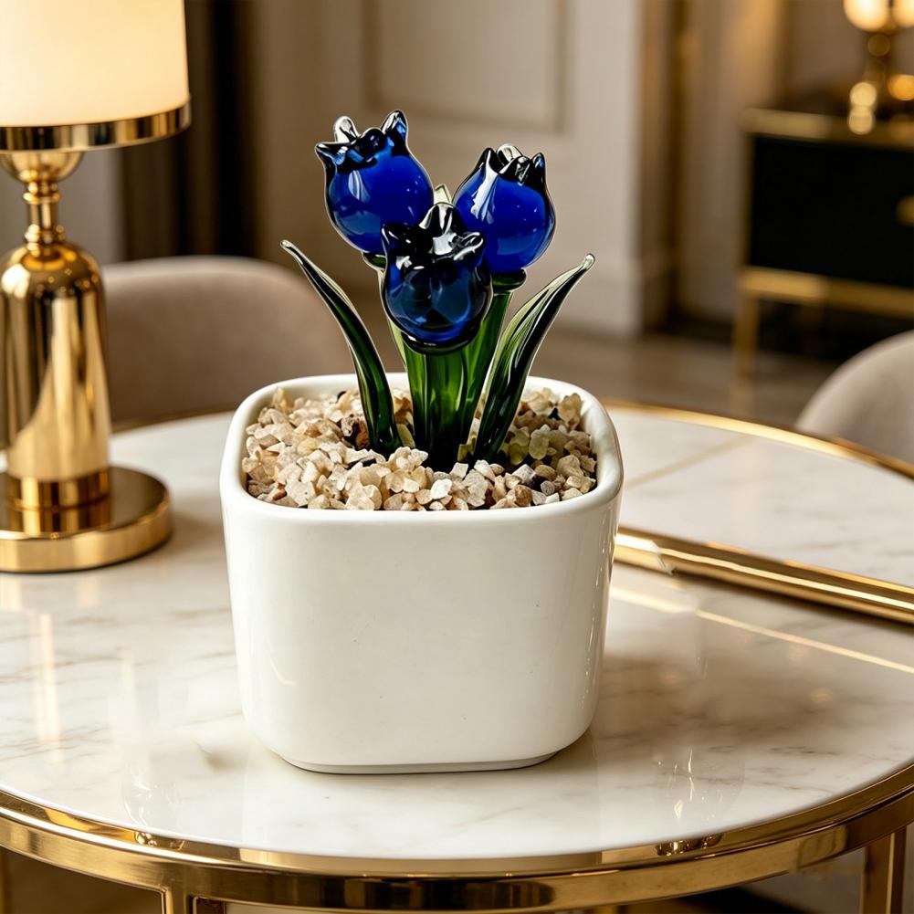 Mini Glas-Blumentopf-Dekoratio – Home Decor Tulip Bewertung und Preis