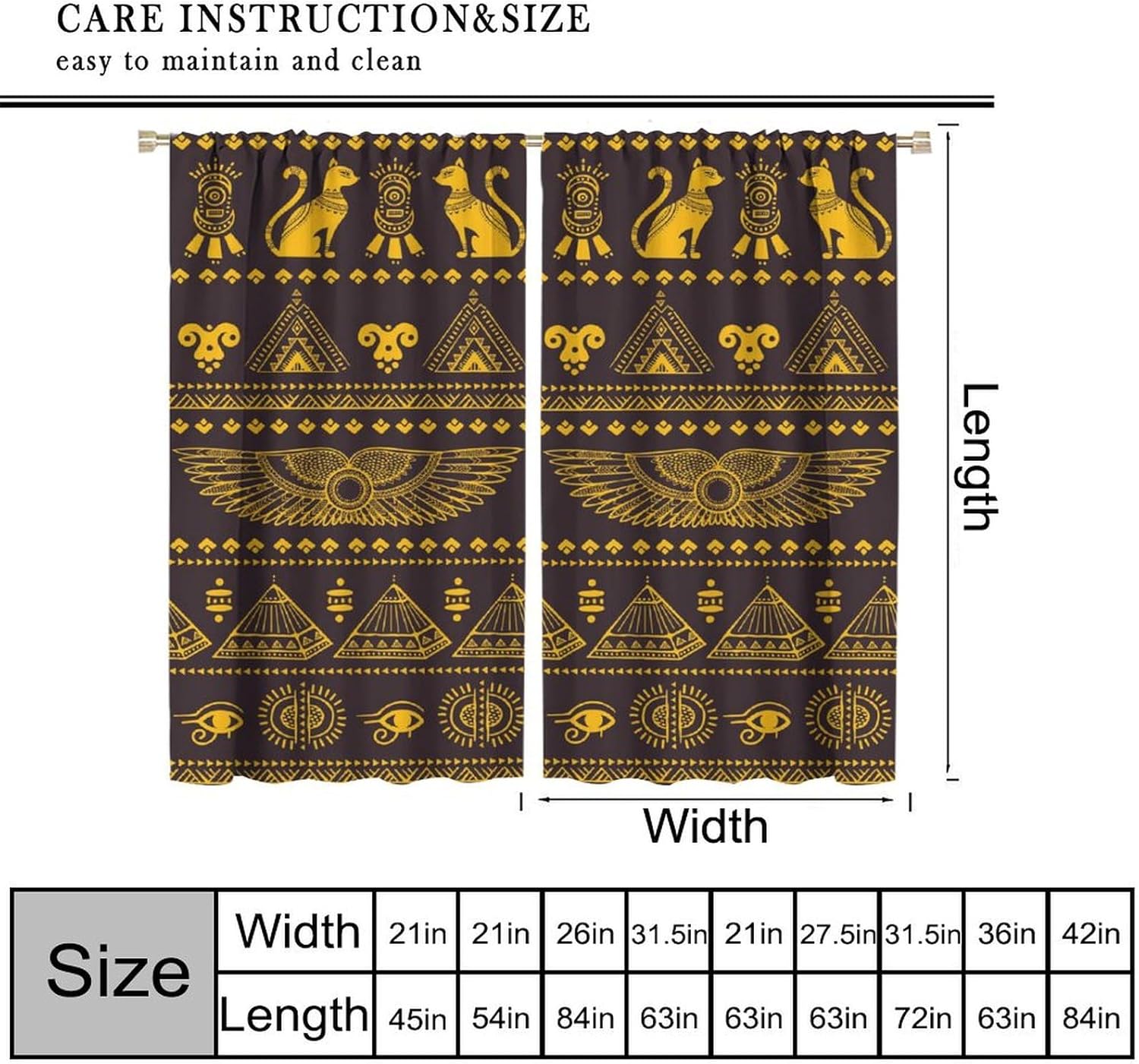 Mystische altägyptische Vorhän – Home Decor Egypt Bewertung und Preis