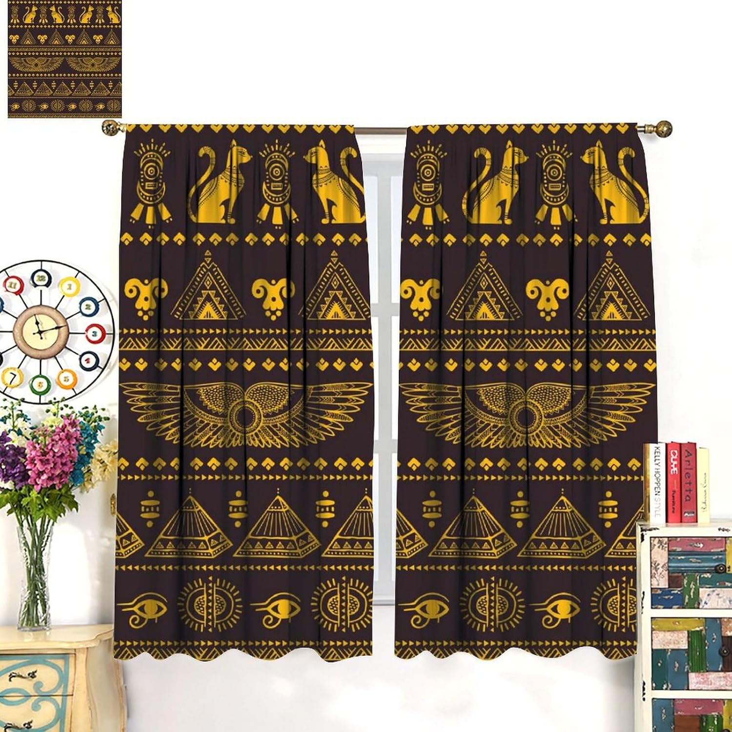 Mystische altägyptische Vorhän – Home Decor Egypt Bewertung und Preis